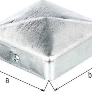 Pfostenkappe 70x70mm eck.flache Form TZN GAH, 1 Stück