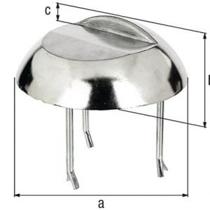 Auflaufstütze Alu-Guss anschr.Betonanker 65mm GAH