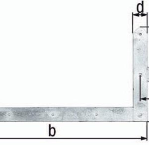 Torwinkelband 600x1000x60x120mm STA TZN li.unten 8mm GAH