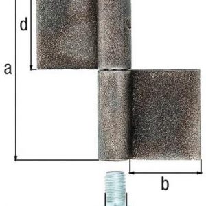 Konstruktionsband Typ K04 2-tlg.z.Anschweißen STA rohRundkopf 180/50/14/90mm GAH