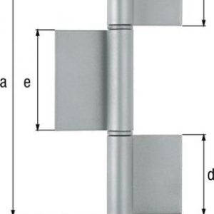 Konstruktionsband 3-tlg.z.Anschweißen STA rohRundkopf 240/50/16/70mm GAH
