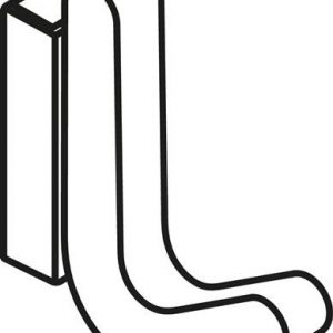 Einzelhaken Ser.477 matt,elastisch Ku.(TPU) 74 apfelgrün H.68mm HEWI