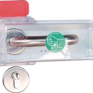 Fluchttürhaube Typ K Sicherung v.Türdrückern Macrolon-Kunststoff transp.GFS