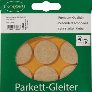 Parkettgleiter Premium 28mm Filz natur rd.selbstkl.