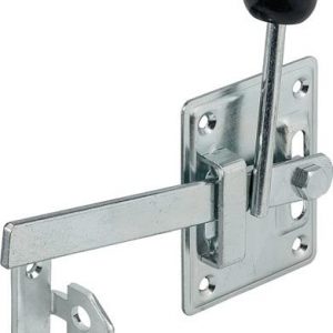 Gartentorfalle Typ 1 H100xB80xS2mm blau verz.re./links,m.Klinkhaken VORMANN