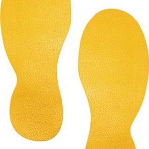 Stellplatzmarkierung Form Fußabdruck selbstkl.signalgelb 5 PA Pk.DURABLE