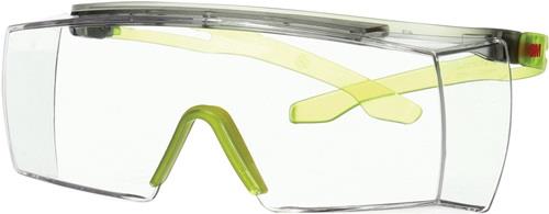 Schutzbrille SecureFit 3700 EN 166-1FT Bügel grau/lindgrün,Scheibe klar PC 3M