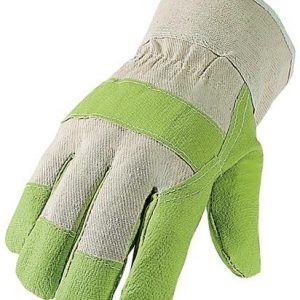 Kunstlederhandschuhe Gr.10,5 grün/naturfarben PSA I ASATEX - VPE: 12