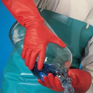 Chemiehandschuh AlphaTec Sol-Vex 37-900 Gr.9 rot EN 388,EN 374,ISO 9001 - VPE: 12