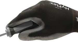 Handschuhe HyFlex 11-601 Gr.8 schwarz/grau EN 388 PSA II Nyl.m.PU ANSELL - VPE: 12