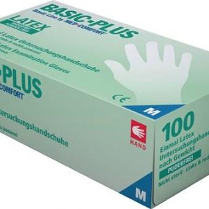 Einw.-Handsch.Basic Plus Gr.XL hellbeige Latex EN 455 PSA I 100 St./Box AMPRI