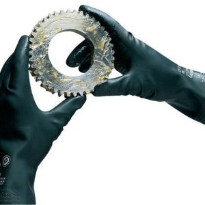 Chemiehandschuh Camapren 720 Gr.8 schwarz EN 388,EN 374 PSA III HONEYWELL - VPE: 10