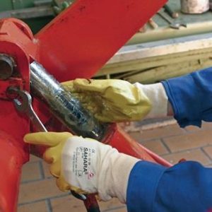 Handschuhe Sahara 100 Gr.8 gelb BW-Trikot m.Nitril EN 388 PSA II HONEYWELL - VPE: 10