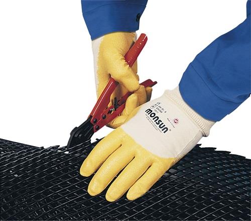 Handschuhe Monsun 105 Gr.10 curry BW-Trikot m.Nitril EN 388 PSA II HONEYWELL - VPE: 10
