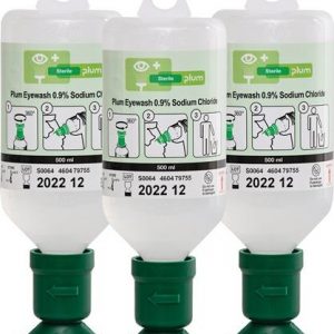 Augenspülflasche 0,5l 3 J.(ungeöffnete Flasche) DIN EN15154-4 PLUM - VPE: 3