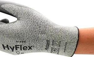 Schnittschutzhandschuhe HyFlex® 11-730 Gr.9 grau EN 388 PSA II 12 PA - VPE: 12