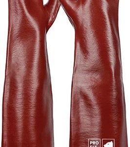 Chemikalienschutzhandschuh Pirat Gr.10 rotbraun PVC EN388,EN ISO374-1 PSAIII - VPE: 6