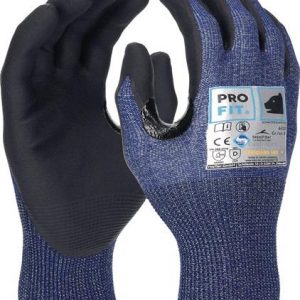 Schnittschutzhandschuhe Schnittstop Pro Gr.9 blau/schwarz EN 388 PSA II PRO FIT - VPE: 12