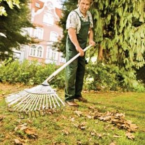 Laubbesen Arbeits-B.450mm Stahl,verz.feststehend FLORA - VPE: 10