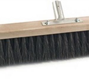 Besen Arenga L.800mm m.Metallstielhalter Flachholz