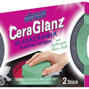 ABRAZO Schwamm CeraGlanz Glaskeramik 2er Pack