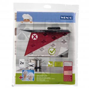 WENKO Flachfilter für Dunstabzugshaube 57x47cm 2Stück 2er Set