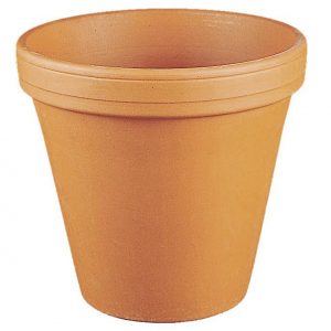 SPANG Blumentopf Ton Ø18cm konisch natur